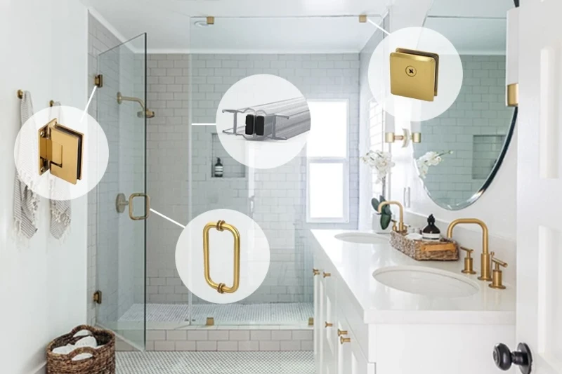 Shower door hardware Shower door hardware