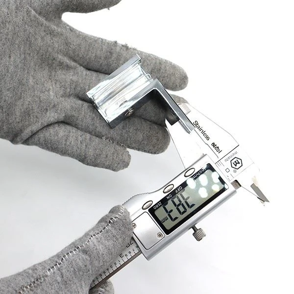 Left hand sleeve over glass clamp (14)