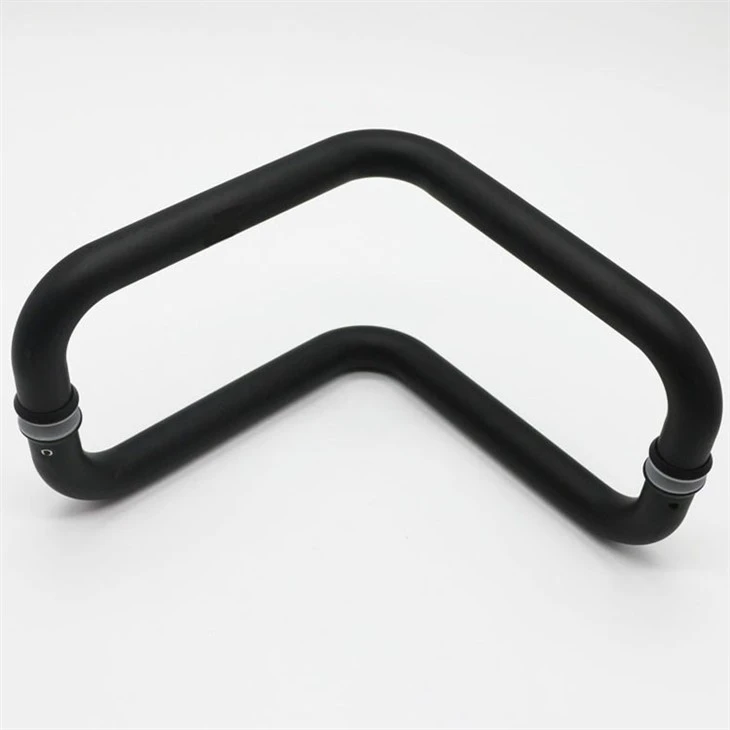 Matte black entry ladder pull (4)