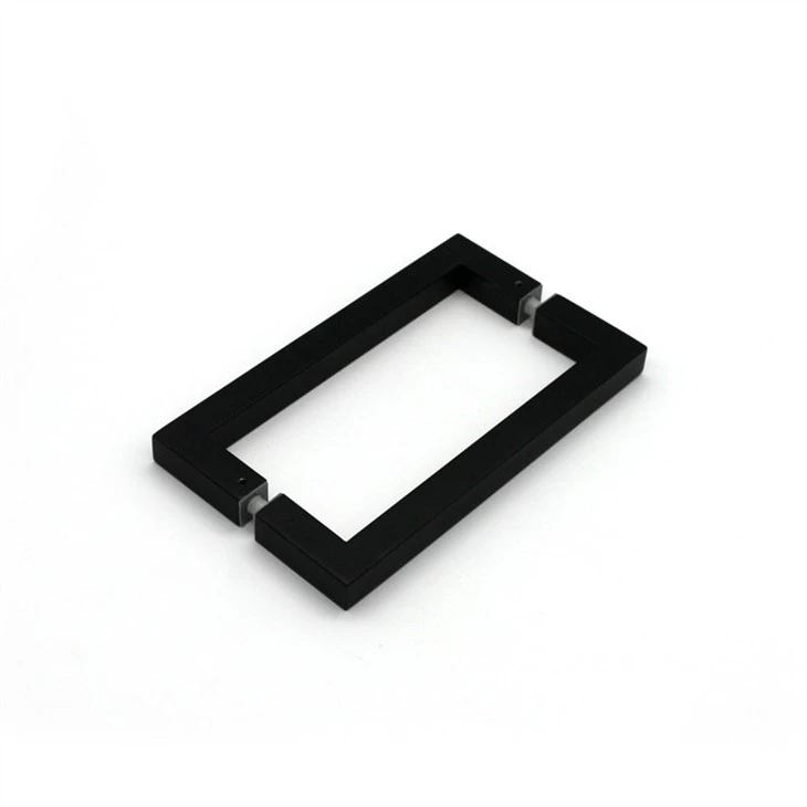 Matte black frameless pull handle (2)