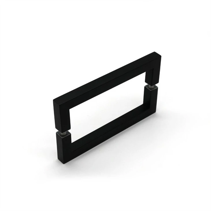 Matte black frameless pull handle (4)