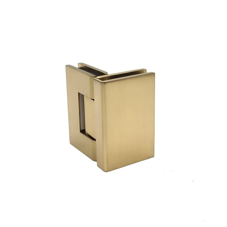 Satin Brass Glass To Glass Hinge