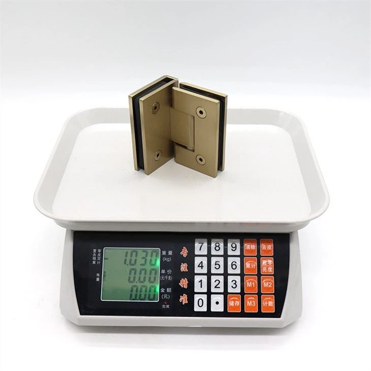 Satin Brass Glass To Glass Hinge