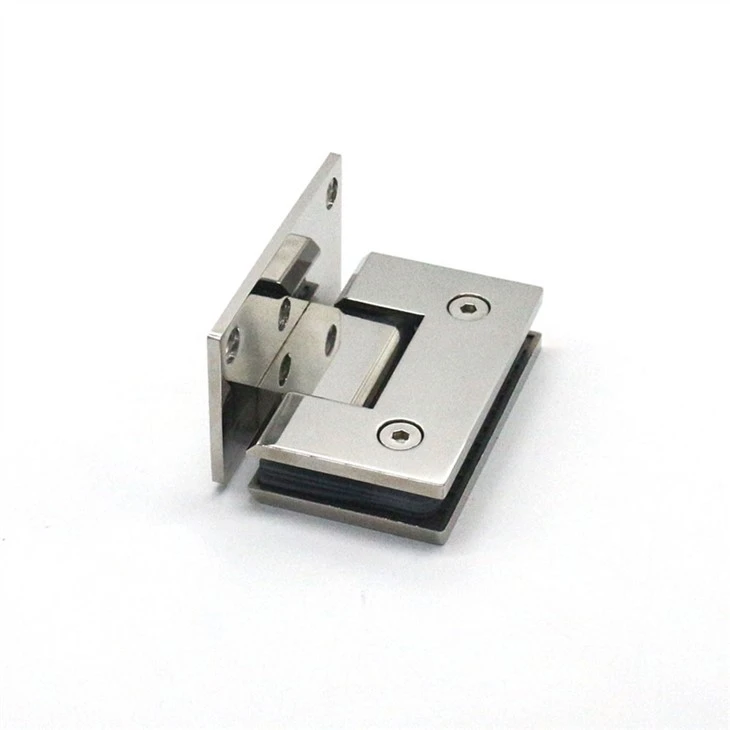 Wall mount offset glass hinge (2)