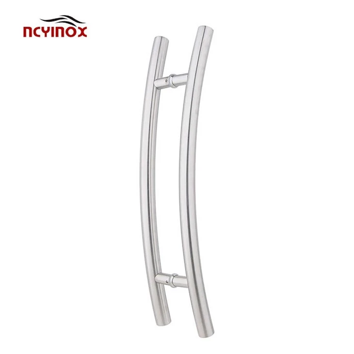 316 Stainless Stain Crl Curved Interior Double Side Round Tube Handle