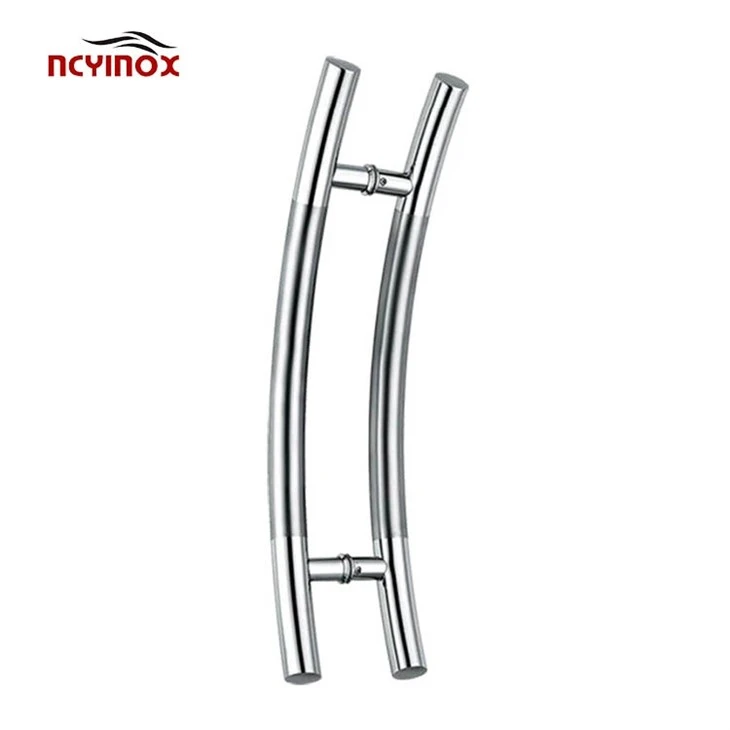 316 Stainless Stain Curved Interior Double Side Round Tube Handle