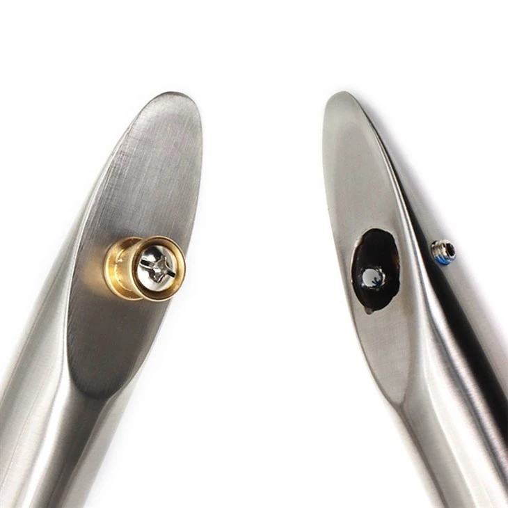 316 Stainless Steel Crescent Style Back-to-Back Towel Bars Handle