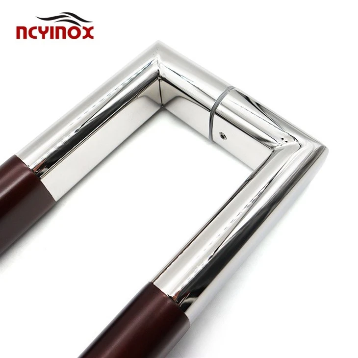 Combination Stainless Steel Wood Door Handle For Modern Design