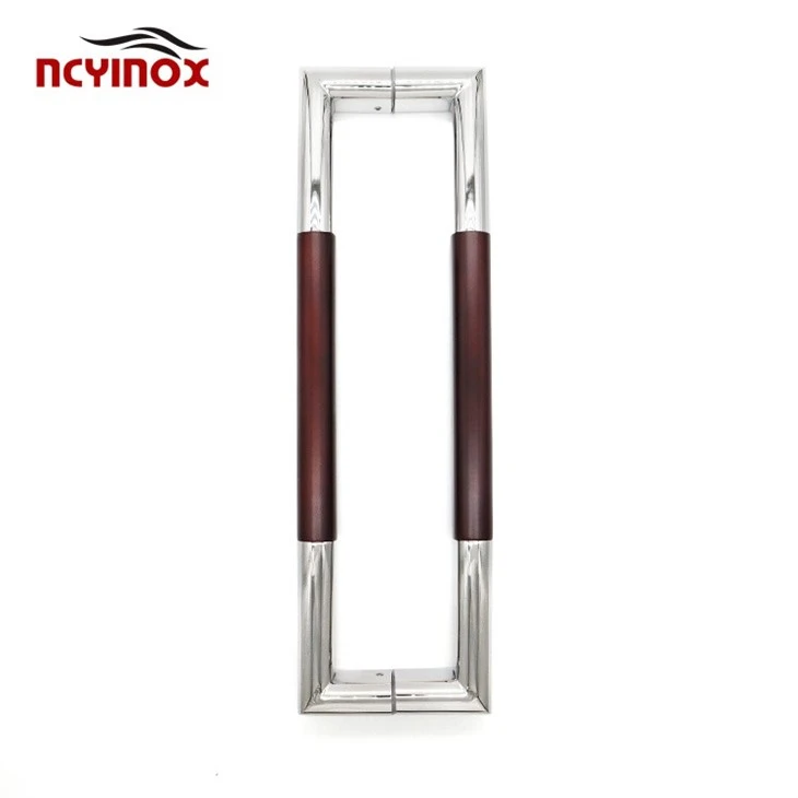 Combination Stainless Steel Wood Door Handle For Modern Design