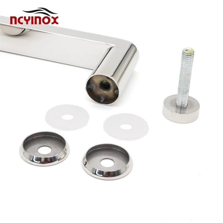 Stainless Steel L Type Handle Pulls Towel Bar For Shower Room Glass Door