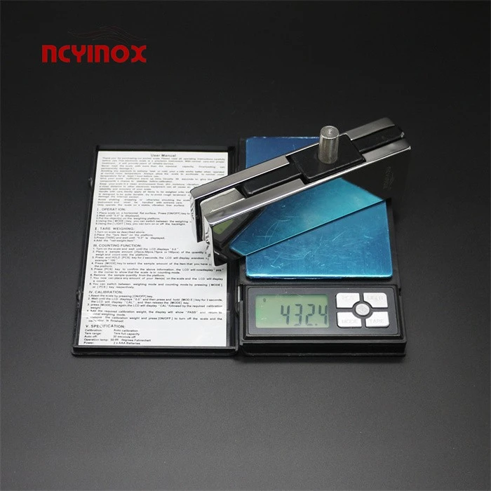 Factory Directly Sell Stainless Steel Glass Overpanel Pivot Door Clamp Patch Fitting