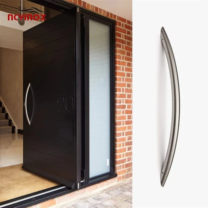 Furniture Metal Inline Round Handle Contemporary Door Hardware C Shape Pull Handle