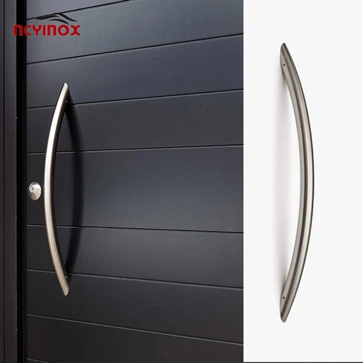 Furniture Metal Inline Round Handle Contemporary Door Hardware C Shape Pull Handle