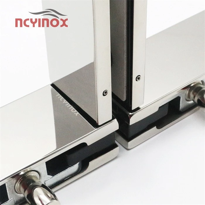 Hardware Accessories T Shape Glass Clamp Swing Patch Fitting For Glass Doors