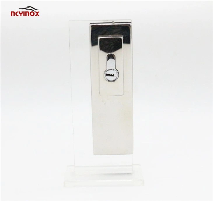 High Quality Aluminum Or Stainless Steel Sliding Glass Door Lock With Brass Key