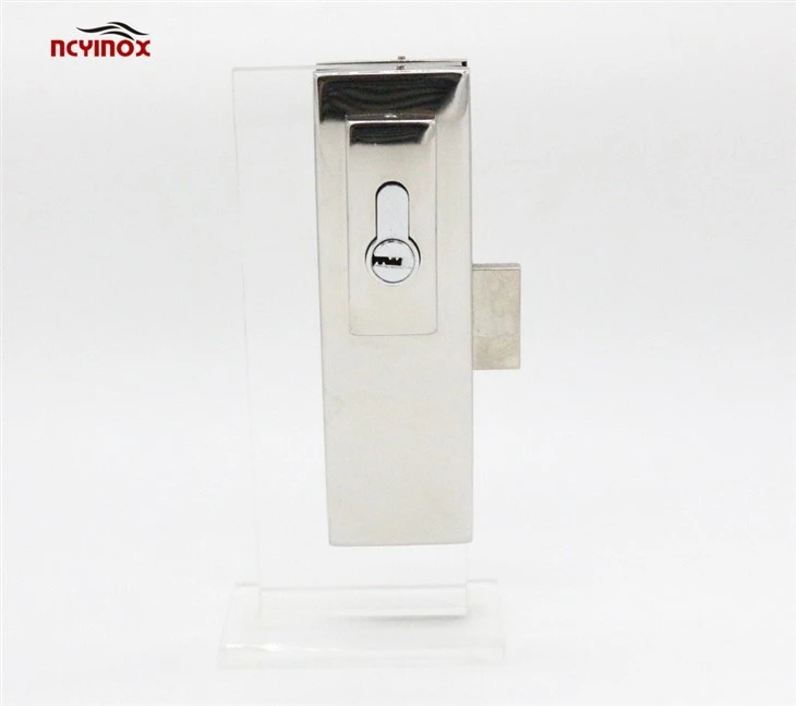 High Quality Aluminum Or Stainless Steel Sliding Glass Door Lock With Brass Key