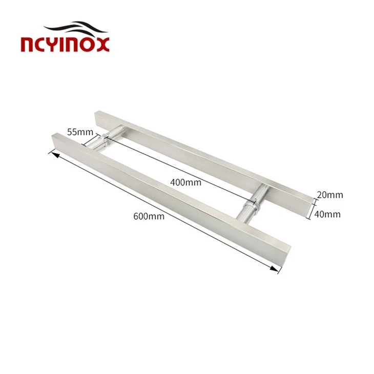 High Quality Stainless Steel H Shape Round Tube Pull Door Handle