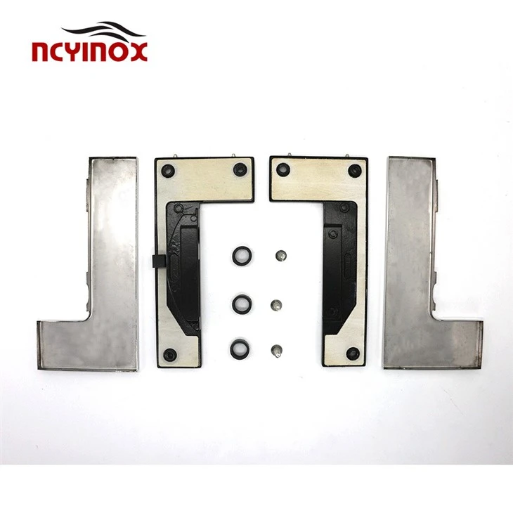 JM-032B L Shape Mount Door Clamp Aluminum Patch Fitting For Glass Door
