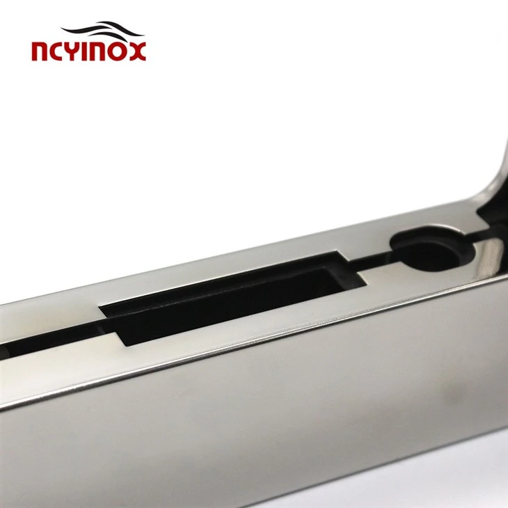 JM-032B L Shape Mount Door Clamp Aluminum Patch Fitting For Glass Door
