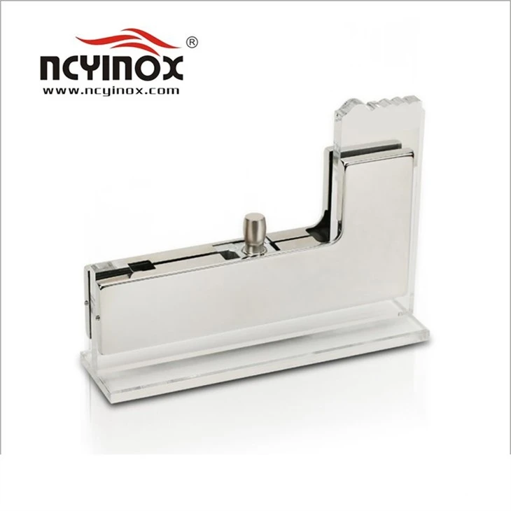 JM-04 High Quality L Clamp Up Stainless Steel Patch Fitting For Glass Door