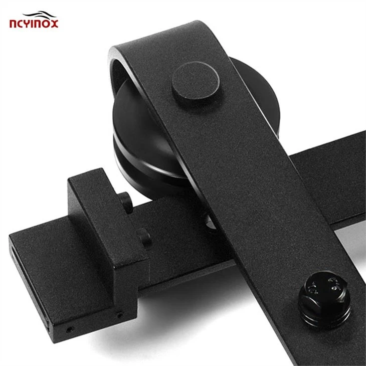 Non Punching Installation Of Barn Door Hardware Sliding Pulling Barn Door Roller Set