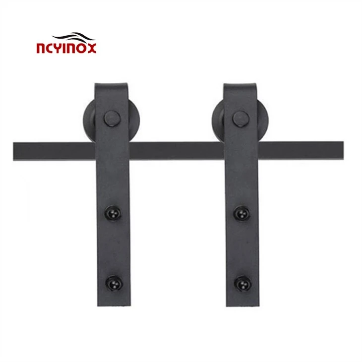 Non Punching Installation Of Barn Door Hardware Sliding Pulling Barn Door Roller Set