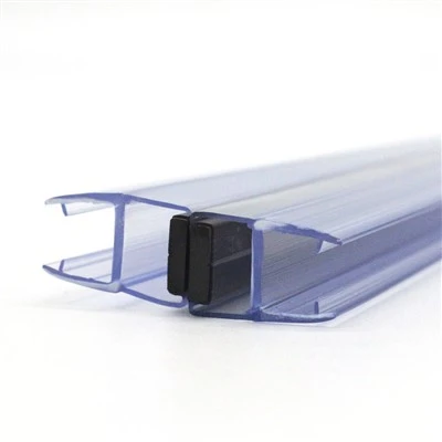 Fine Bathroom Glass Door Black PVC Shower Room Sealing Long Waterproof Bathroom Seal Strip