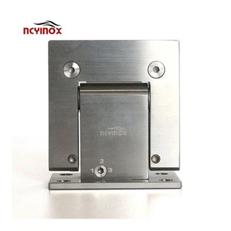 Heavy Duty Self Closing Hydraulic Stainless Steel Glass To Wall Shower Hinge