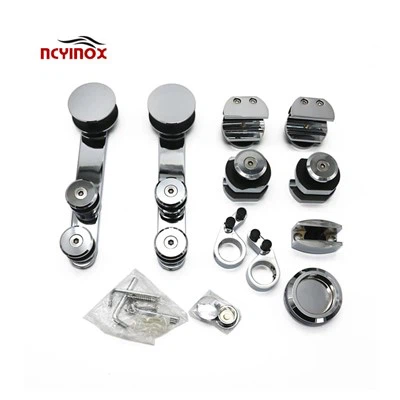 High Quality Stainless Steel Shower Sliding Door System For Glass Door