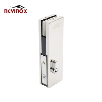 Stainless Steel Glass Door Patch Central Lock Durable Aluminum Alloy Patch Fitting