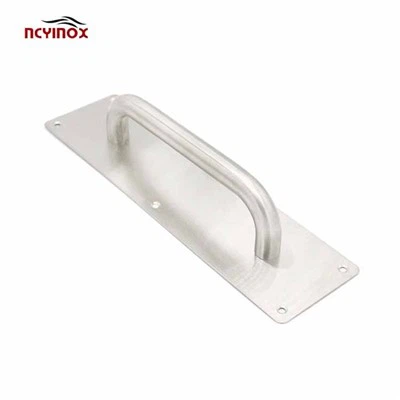 Stainless Steel Handle Fire Door Handle Safety Passage Door Handle Push & Pull Plate U Handle For Commercial