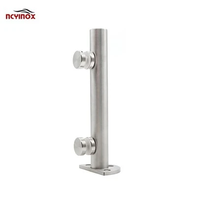 Stainless Steel Pool Fence Glass Spigot For Fixing Glass Rack