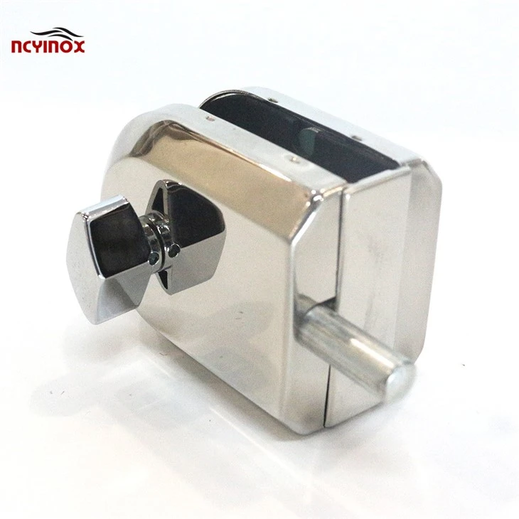 Stainless Steel Double Side Glass Door Lock