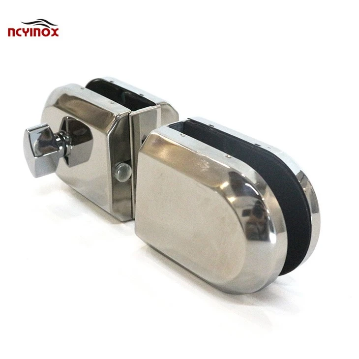 Stainless Steel Double Side Glass Door Lock