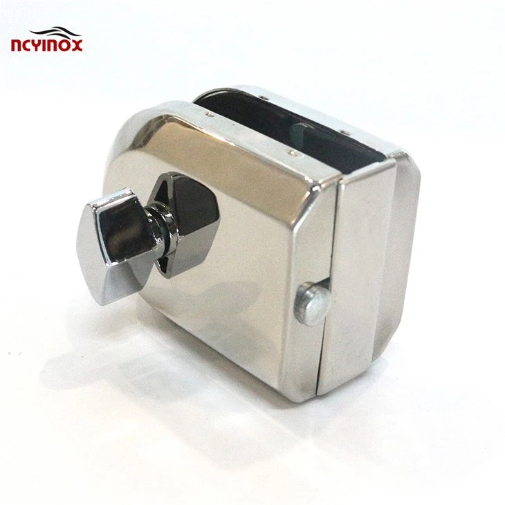 Stainless Steel Double Side Glass Door Lock