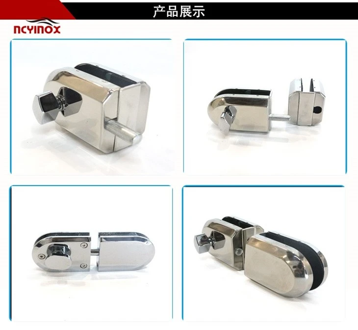 Stainless Steel Double Side Glass Door Lock