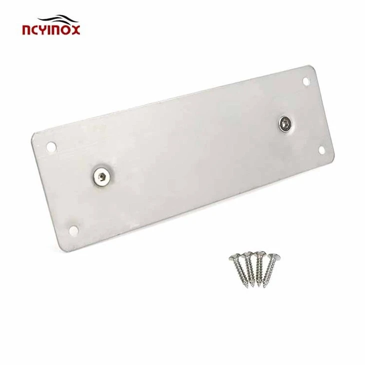 Stainless Steel Exterior Glass Door Accessories Warning Door Pull And Push Handle For Supermarket