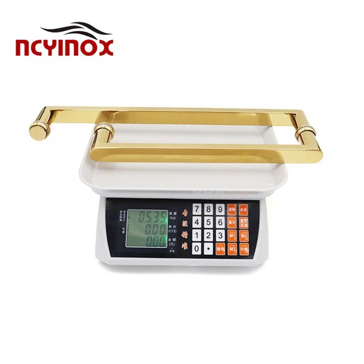 Stainless Steel Glass Door Handle L Type Pulls Towel Bar For Shower Door