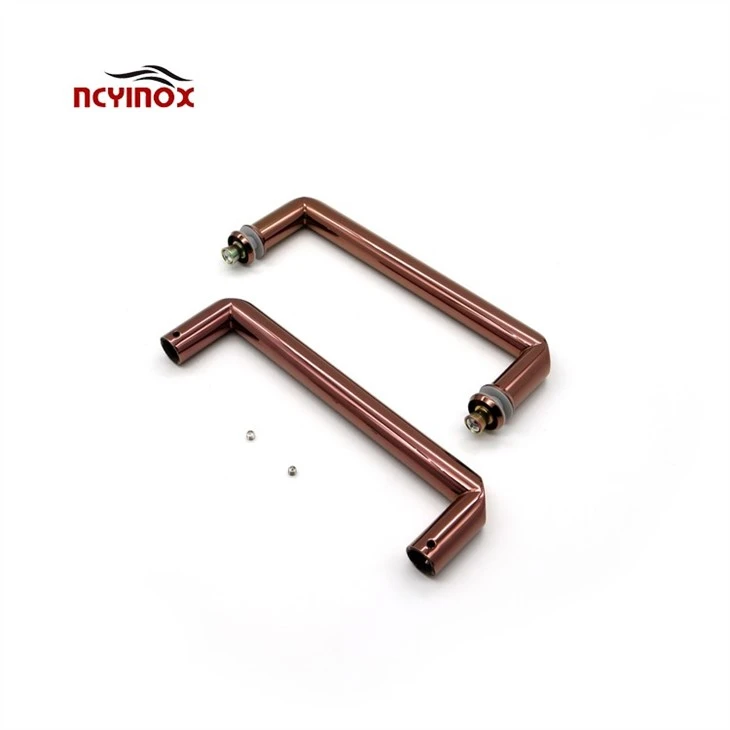 Luxury Rose Gold Pull Sliding Stainless Steel Glass Door Handles