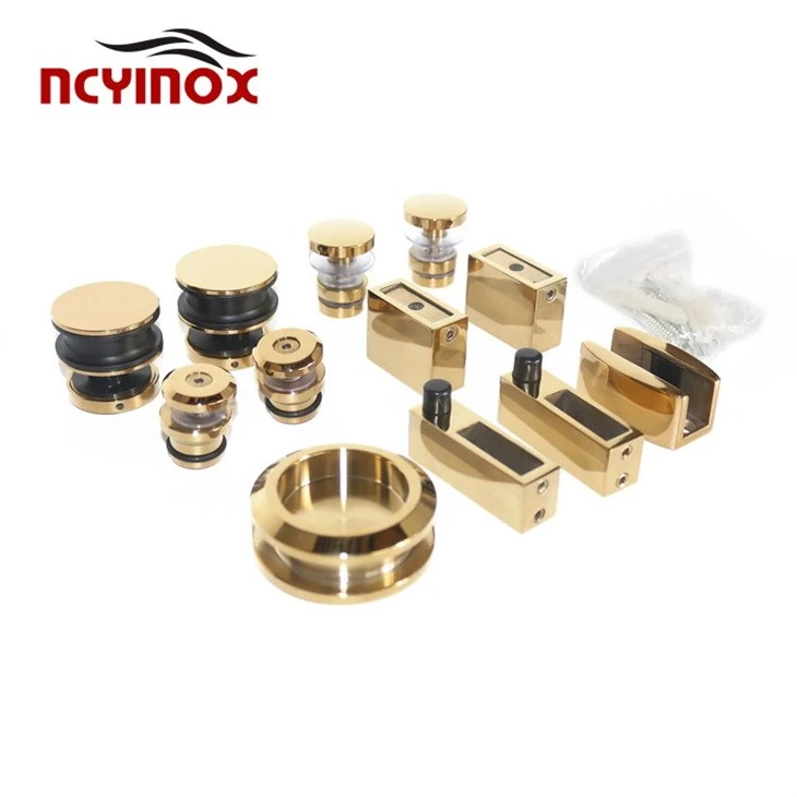 Stainless Steel Grade Decorative Sliding Rolling Door Hardware Kit For Single Doors