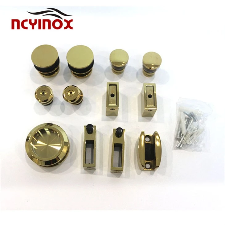 Stainless Steel Grade Decorative Sliding Rolling Door Hardware Kit For Single Doors