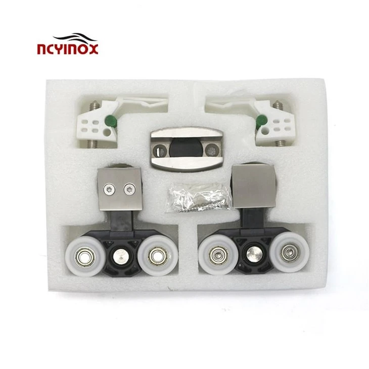 Tempered Glass Sliding Door Hanger Roller Hanging Wheels Door Roller Wheel