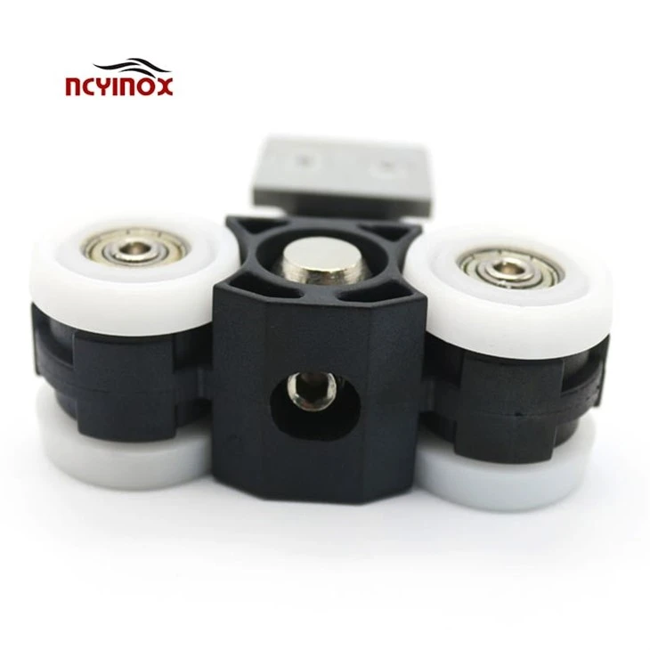 Tempered Glass Sliding Door Hanger Roller Hanging Wheels Door Roller Wheel