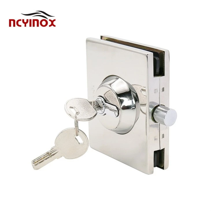 Wholesale Stainless Steel Double Sided -Lock With Brass Key For Glass Door
