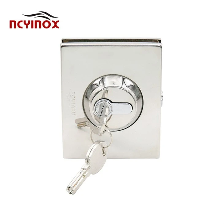 Wholesale Stainless Steel Double Sided -Lock With Brass Key For Glass Door