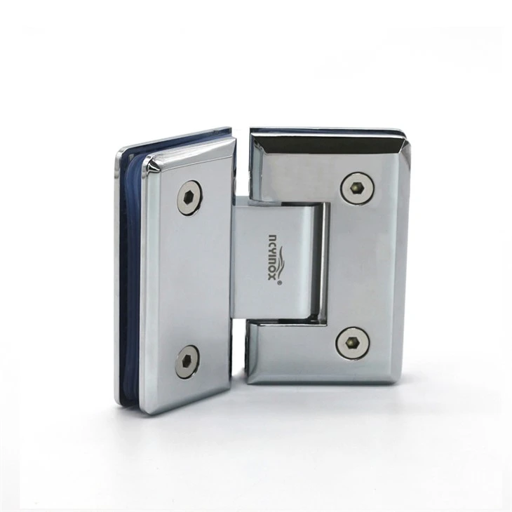 135 Degree Mirror Shower Glass Door Brass Hinges