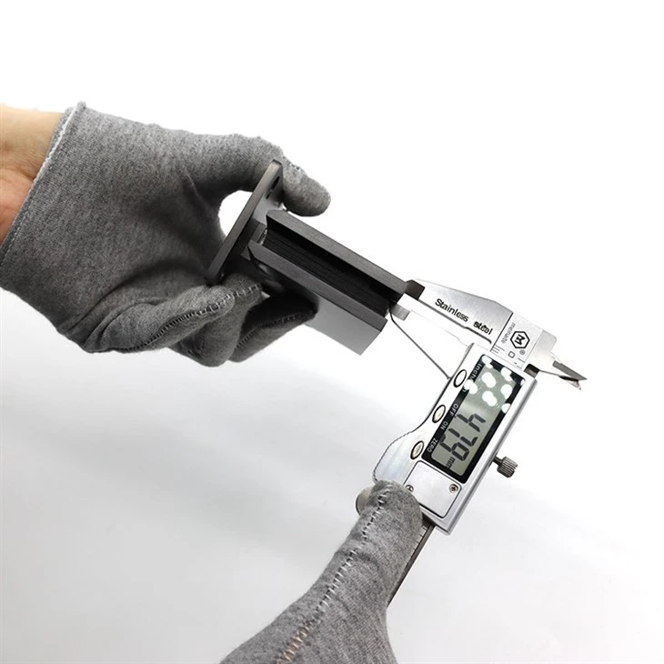 Straight Edge Matte Black Hinge For Glass Door