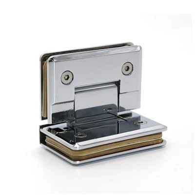 90 Degree Zinc Alloy Glass To Glass Shower Glass Door Hinge